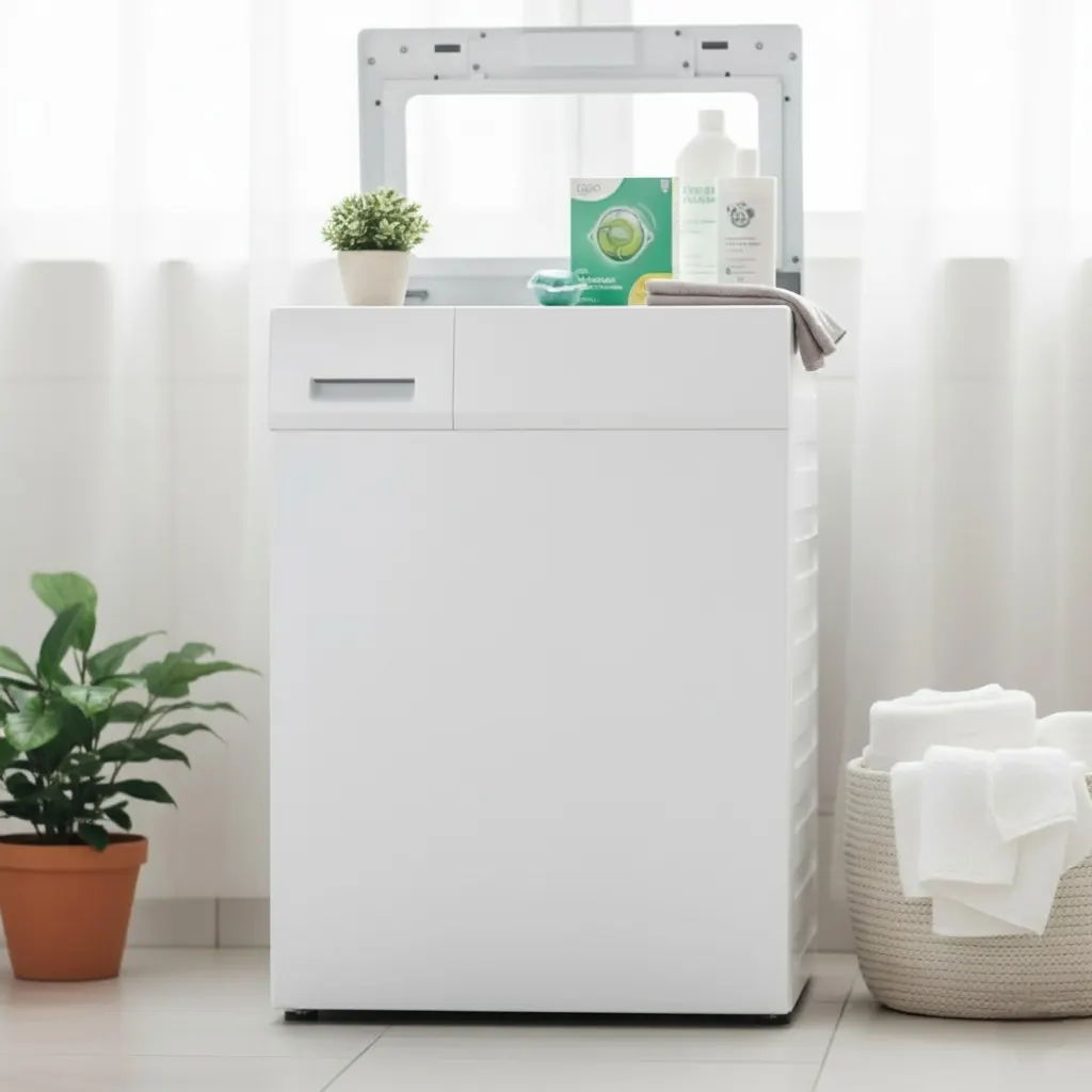 Lavadora en uso en hogar de Tuluá con consejos de mantenimiento y ahorro de energía